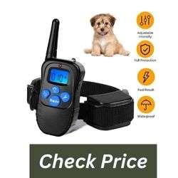 Dog Training Collar Rechargeable Rainproof 330 yd Remote Dog Training Shock Collar: